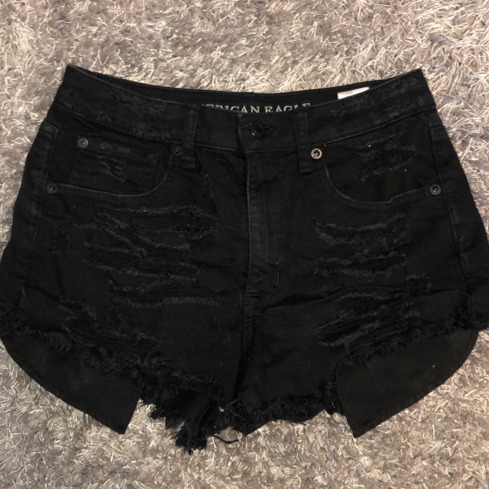 High waisted Black shorts